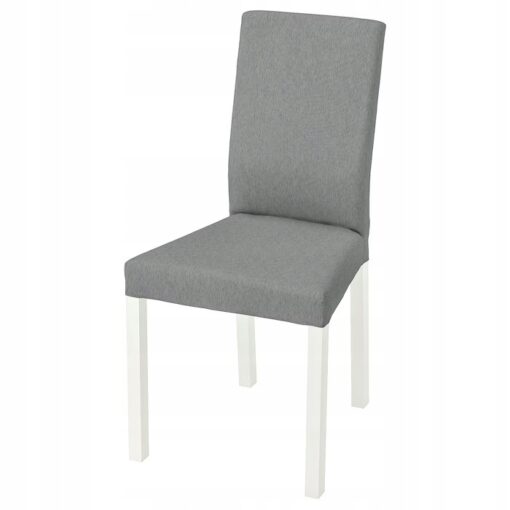 IKEA KATTIL KRZESŁO DO JADALNI BIAŁY/ JASNO SZARY