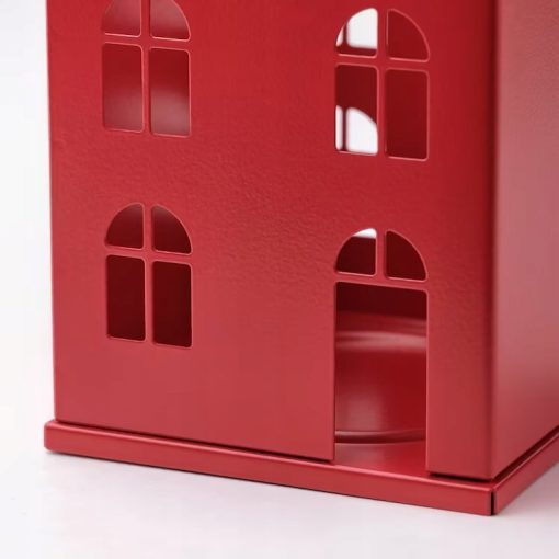 IKEA VINTERFINT ŚWIECZNIK ŚWIĄTECZNY DOMEK 2 SZT. - obrazek 3
