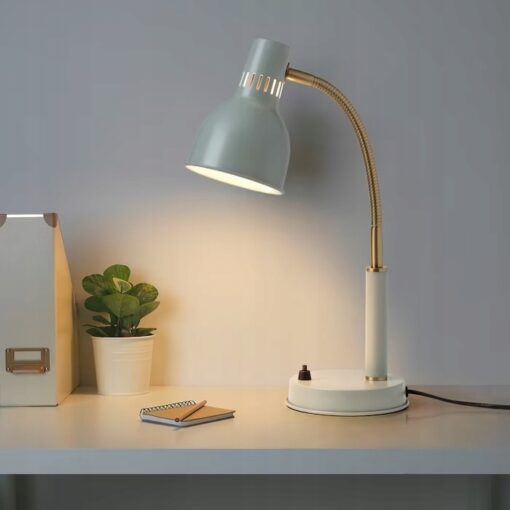 IKEA BASTERUD LAMPA LAMPKA BIURKOWA JASNOZIELONY - obrazek 2