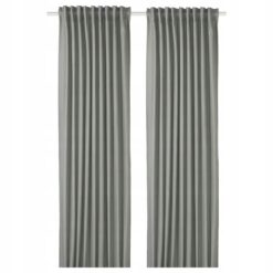 IKEA TIBAST ZASŁONY ZACIEMNIAJĄCE ZIELONY 145x300
