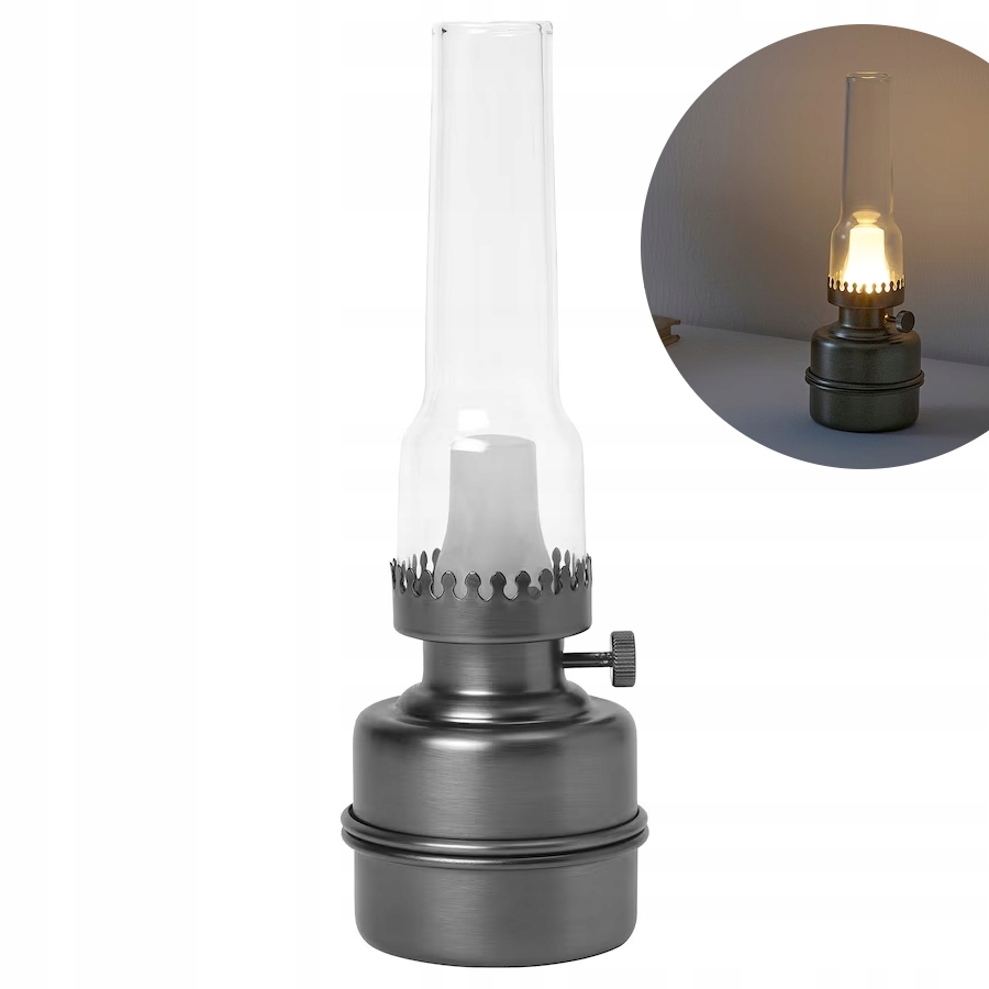 IKEA STRALA Dekoracyjna lampa stołowa LED jak naftowa - na baterie - obrazek 4