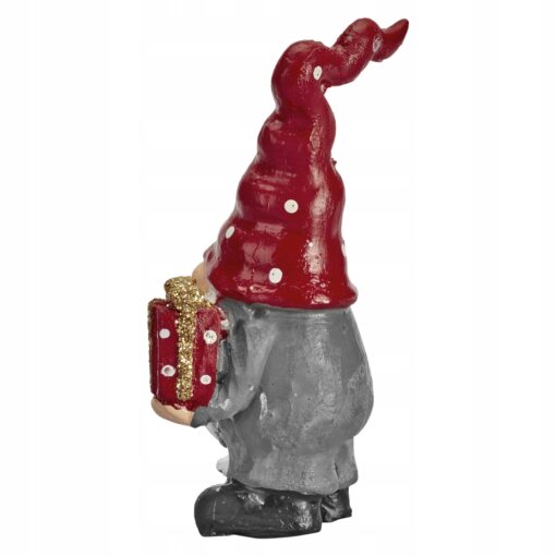 ŚWIĘTY MIKOŁAJ Z PREZENTEM - FIGURKA BOŻONARODZENIOWA - 6,5 CM - obrazek 2