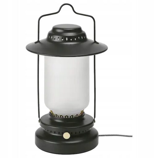 IKEA STORHAGA LAMPA STOŁOWA LED - LATARENKA CZARNA ZEWNĘTRZNA 35 CM