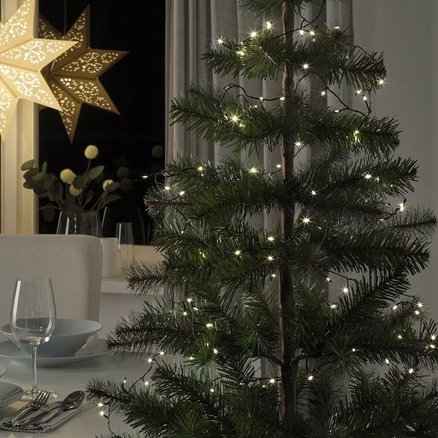 IKEA STRALA ŁAŃCUCH ŚWIETLNY LED CZARNY - 200 LAMPEK - obrazek 3