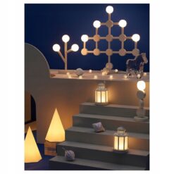 IKEA STRALA Dekoracyjna lampa stołowa LED na baterie - stożek 20 cm - obrazek 3