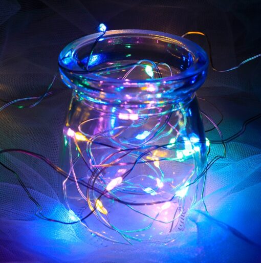 Lampki LED na baterie 100szt. klorowe ozdobne - obrazek 6