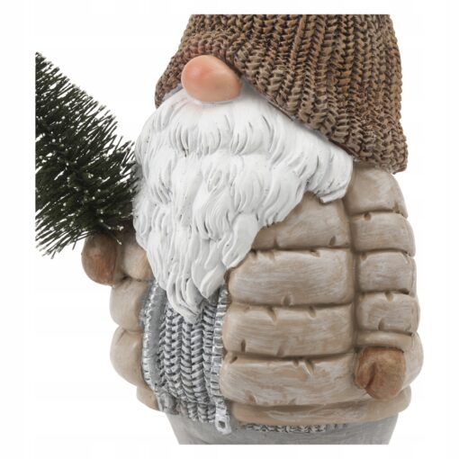 ŚWIĘTY MIKOŁAJ Z CHOINKĄ - FIGURKA BOŻONARODZENIOWA - 23,4 CM - obrazek 3