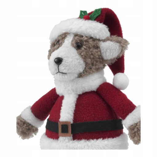 NIEDŹWIEDŹ ŚWIĄTECZNY - FIGURKA BOŻONARODZENIOWA - 30 CM - obrazek 3