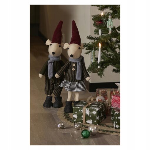 MYSZ ŚWIĄTECZNA - FIGURKA BOŻONARODZENIOWA Z FILCU - 60 CM - obrazek 6