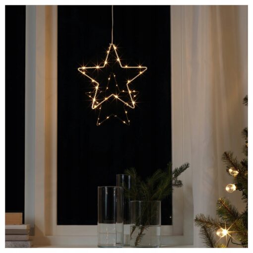IKEA STRALA LAMPA WISZĄCA LED - GWIAZDA NA BATERIE - 27 CM - obrazek 3