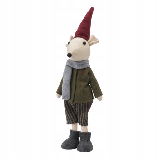 MYSZ ŚWIĄTECZNA - FIGURKA BOŻONARODZENIOWA Z FILCU - 60 CM