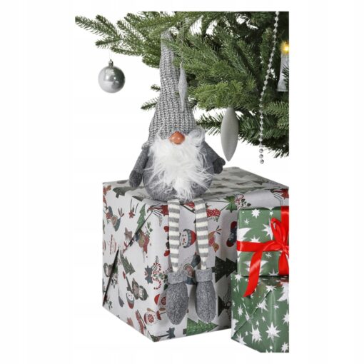 ŚWIĘTY MIKOŁAJ ZE ZWISAJĄCYMI NOGAMI - FIGURKA BOŻONARODZENIOWA - 60 CM - obrazek 5