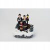 FIGURKA BOŻONARODZENIOWA - SKRZAT CERAMICZNY CZERWONO-SZARY - 27,5 CM