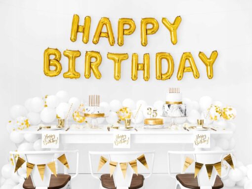 Świeczki urodzinowe gładkie Partydeco 6 cm 6 szt. złote - obrazek 4