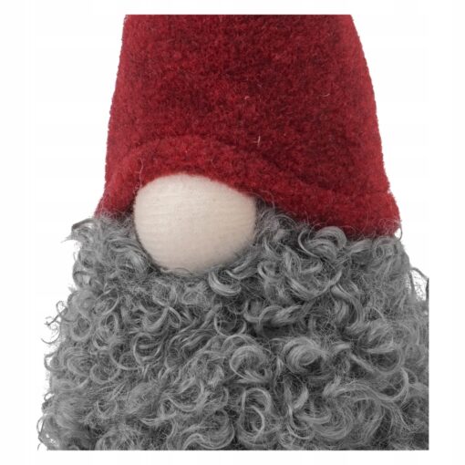ŚWIĘTY MIKOŁAJ - FIGURKA BOŻONARODZENIOWA - IMITACJA OWCZEJ WEŁNY - 20 CM - obrazek 3