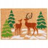WYCIERACZKA KOKOSOWA WINTER - ZE WZOREM W CHOINKI - 40 x 60 CM