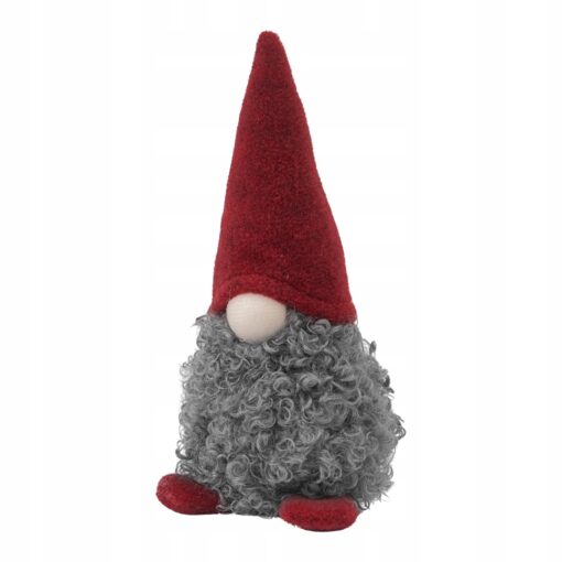 ŚWIĘTY MIKOŁAJ - FIGURKA BOŻONARODZENIOWA - IMITACJA OWCZEJ WEŁNY - 20 CM