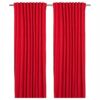 IKEA HANNALENA ZASŁONY ZACIENIAJĄCE 1 PARA - ZIELONONIEBIESKIE 145x300 CM