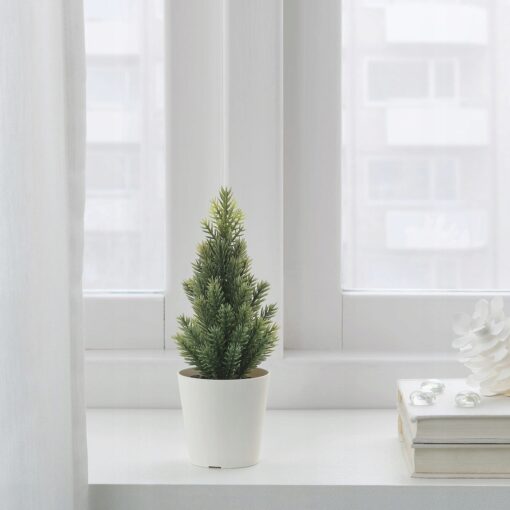 IKEA VINTERFINT SZTUCZNA ROŚLINA W DONICZCE - CHOINKA ZIELONA - obrazek 3
