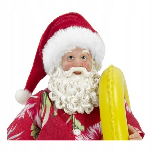 ŚWIĘTY MIKOŁAJ NA WAKACJACH - FIGURKA BOŻONARODZENIOWA - 27 CM - obrazek 3