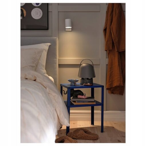 IKEA VAPPEBY LAMPA Z GŁOŚNIKIEM BLUETOOTH - NA ZEWNĄTRZ - SZARA - obrazek 4