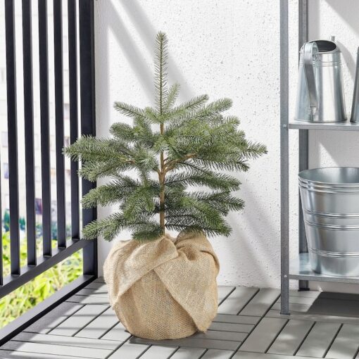 IKEA VINTERFINT SZTUCZNA ROŚLINA DONICZKOWA - CHOINKA ZIELONA - obrazek 3