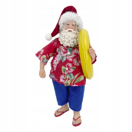 ŚWIĘTY MIKOŁAJ NA WAKACJACH - FIGURKA BOŻONARODZENIOWA - 27 CM