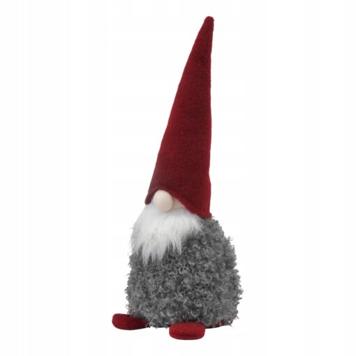 ŚWIĘTY MIKOŁAJ - FIGURKA BOŻONARODZENIOWA - Z IMITACJĄ OWCZEJ WEŁNY - 40 CM