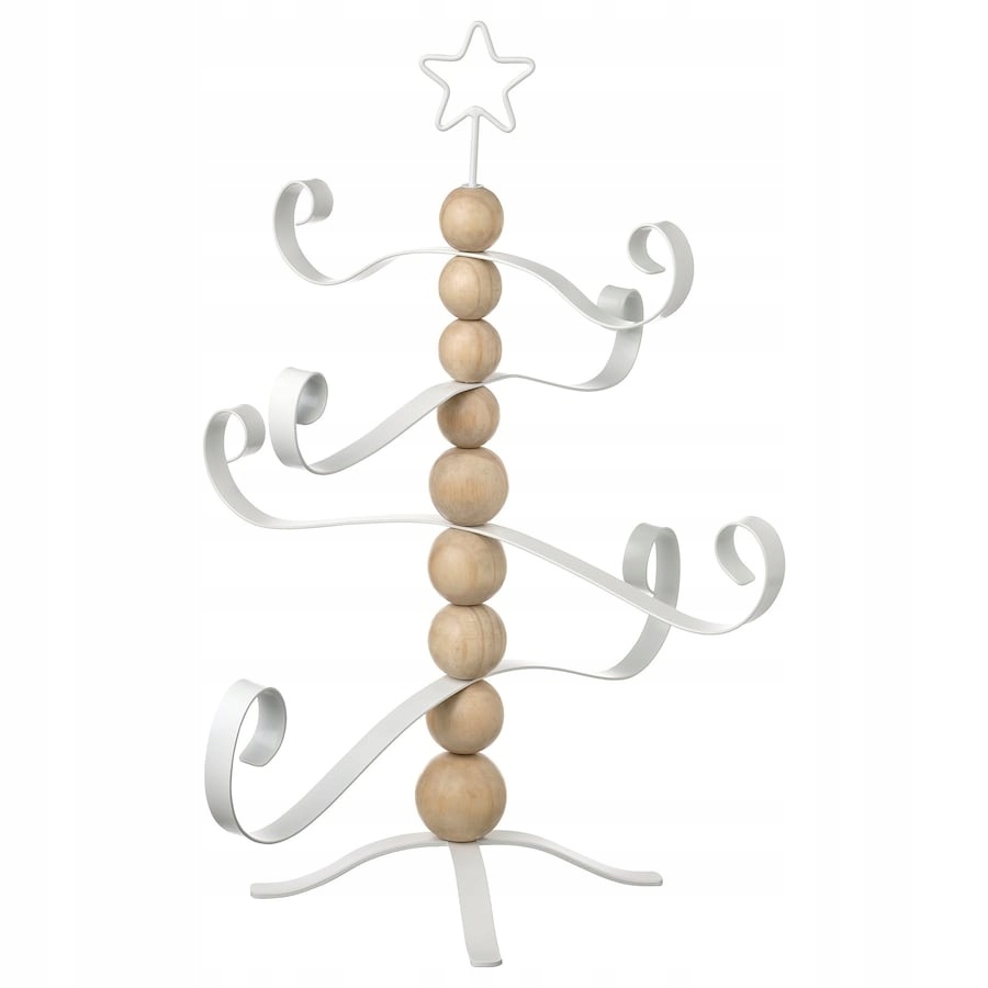 IKEA VINTERFINT OZDOBA W KSZTAŁCIE CHOINKI - SOSNA / BIAŁA - 57 CM