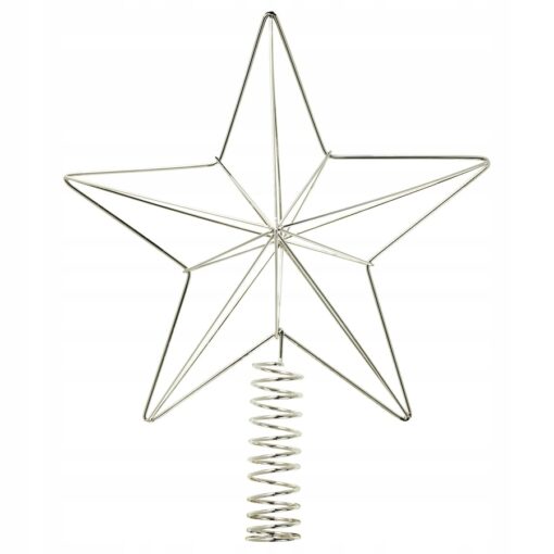 IKEA VINTERFINT GWIAZDA, SREBRNY, 25 CM