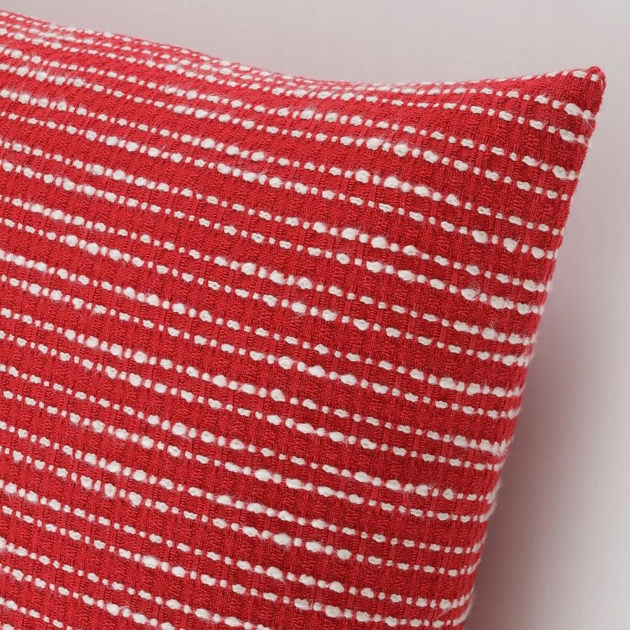 IKEA VINTERFINT POSZEWKA PODUSZKI CZERWONA 50x50cm - obrazek 3