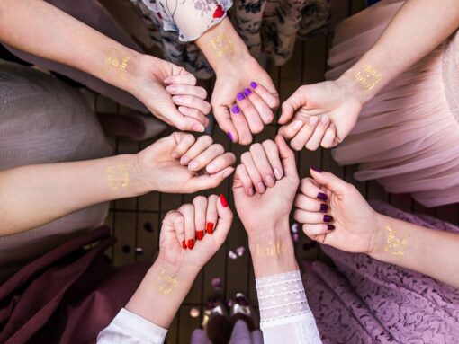 TATUAŻE ZMYWALNE na WIECZÓR PANIEŃSKI złoty Bride - obrazek 2