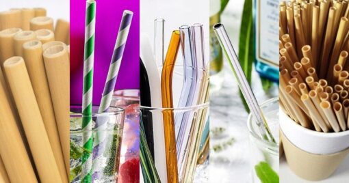 Słomki papierowe ekologiczne jednorazowe kraftowe eco do drinków 10 szt - obrazek 5