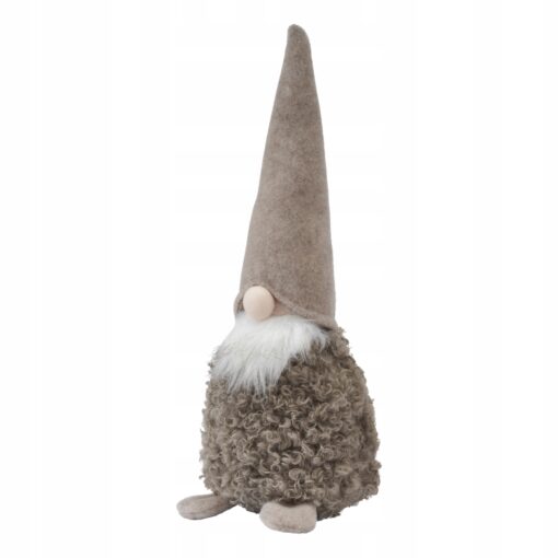 ŚWIĘTY MIKOŁAJ - FIGURKA BOŻONARODZENIOWA - Z IMITACJĄ OWCZEJ WEŁNY - 40 CM