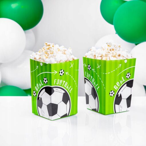 PUDEŁKA na POPCORN FOOTBALL PIŁKA NOŻNA 6 SZT - obrazek 2