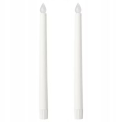IKEA ADELLOVSKOG ŚWIECA LED BIAŁA - DO WEWNĄTRZ - 28 CM - 2 SZT.