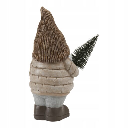 ŚWIĘTY MIKOŁAJ Z CHOINKĄ - FIGURKA BOŻONARODZENIOWA - 23,4 CM - obrazek 2