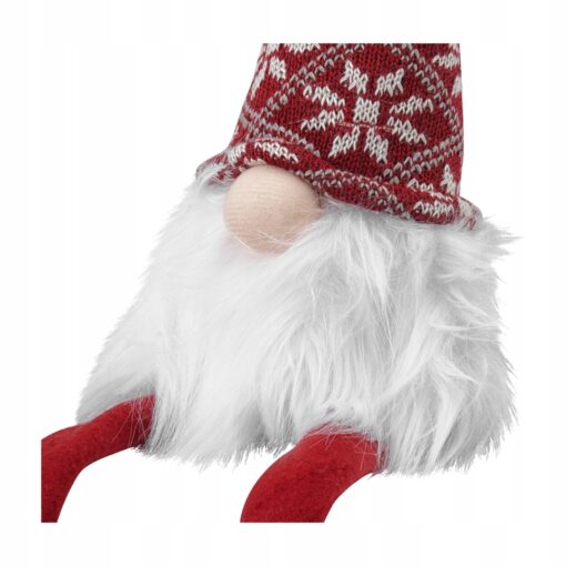 ŚWIĘTY MIKOŁAJ ZE ZWISAJĄCYMI NOGAMI - FIGURKA BOŻONARODZENIOWA - 55 CM - obrazek 2