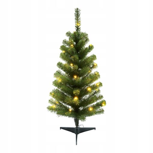 CHOINKA BOŻONARODZENIOWA Z DIODAMI LED I STOJAKIEM - 90 CM
