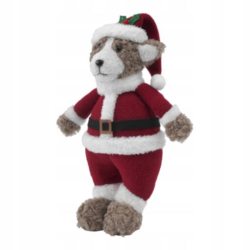 NIEDŹWIEDŹ ŚWIĄTECZNY - FIGURKA BOŻONARODZENIOWA - 30 CM