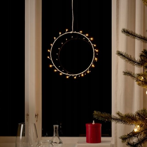 IKEA STRALA LAMPA WISZĄCA LED - PIERŚCIEŃ NA BATERIE - 27 CM - obrazek 3