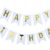 BANER GIRLANDA DEKORACJA URODZINY ZŁOTA HAPPY BIRTHDAY