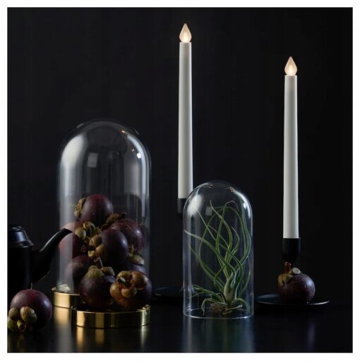 IKEA ADELLOVSKOG ŚWIECA LED BIAŁA - DO WEWNĄTRZ - 28 CM - 2 SZT. - obrazek 4