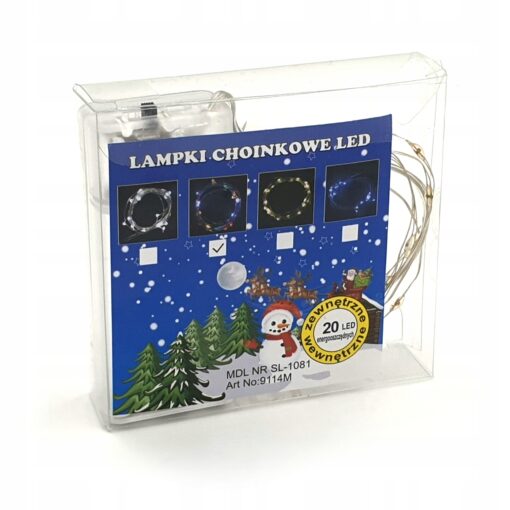 Lampki LED na baterie 20szt. kolorowe ozdobne - obrazek 2