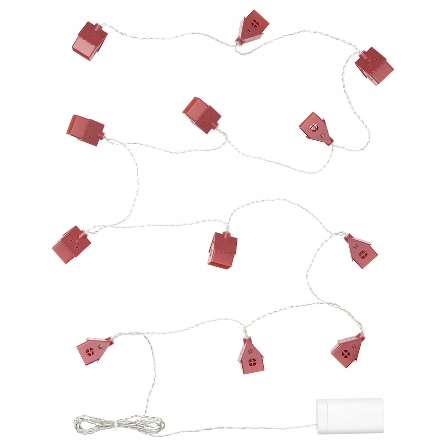 IKEA STRALA GIRLANDA LED NA BATERIE - 12 LAMPEK - DOMKI