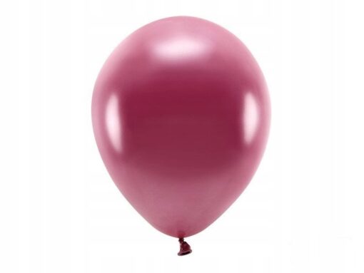 Balony ECO metalizowane 30 cm bordo 10 szt lateksowe dekoracja niebieskie