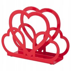 IKEA VINTERFINT SERWETNIK - CZERWONY W KSZTAŁCIE SERCA