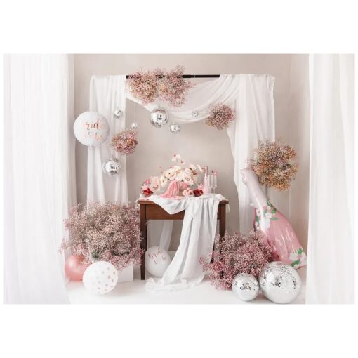 Balon okrągły biały Bride to be dekoracja wieczór panieński rose gold - obrazek 5