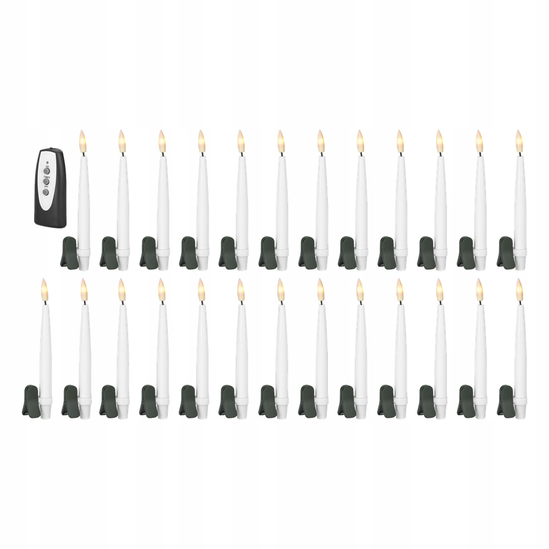 OŚWIETLENIE CHOINKOWE LED NA BATERIE - LAMPKI IP20 - 25 SZT. Z PILOTEM