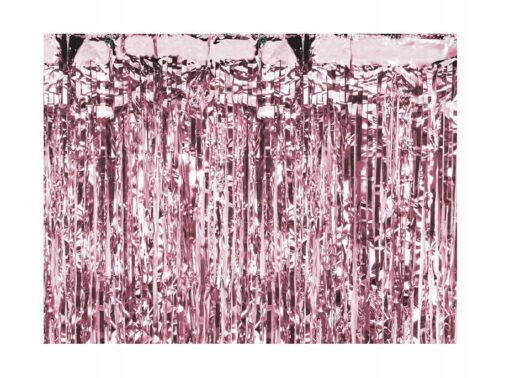 Kurtyna imprezowa na ściankę przyjęcie 90x250 cm rose gold różowe złoto